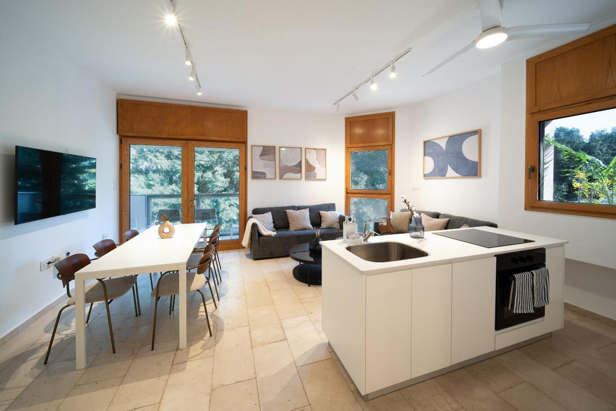 Meir Dizengoff Residence With Shelter Tel Aviv Rum bild